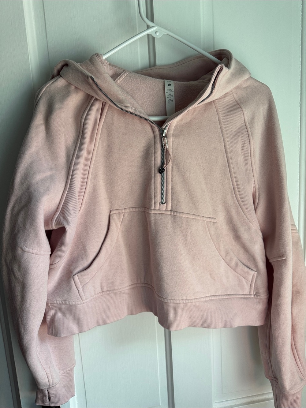 lululemon athletica Scuba Oversized Half-Zip Hoodie in Light Pink